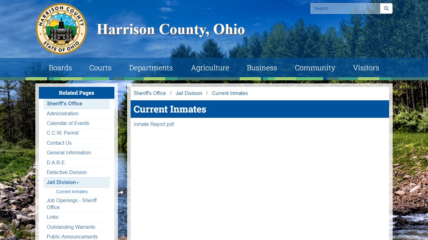 Current Inmates - harrisoncountyohio.gov